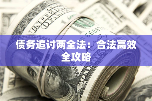 武汉债务追讨两全法：合法高效全攻略