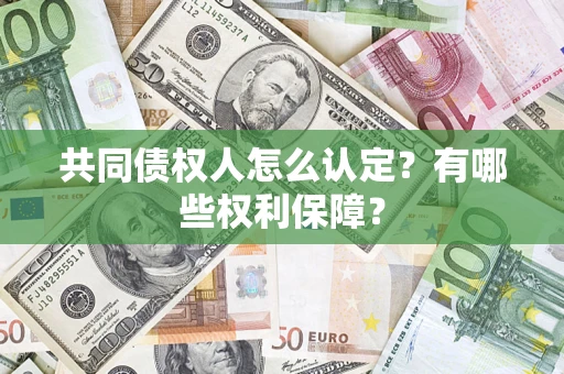 武汉共同债权人怎么认定？有哪些权利保障？