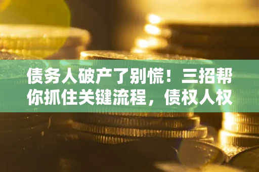 武汉债务人破产了别慌！三招帮你抓住关键流程，债权人权益不再缩水