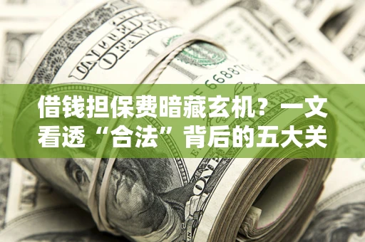 武汉借钱担保费暗藏玄机？一文看透“合法”背后的五大关键陷阱