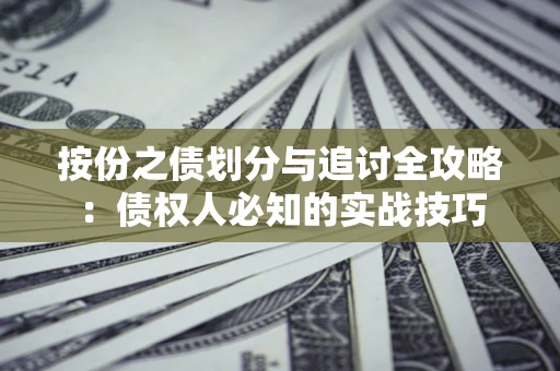 武汉按份之债划分与追讨全攻略：债权人必知的实战技巧